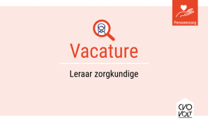 Vacature: leraar zorgkundige