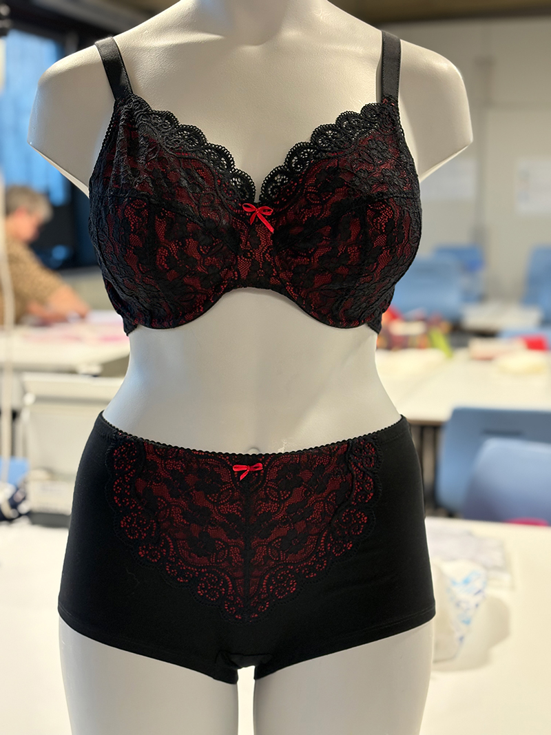 Werk van een cursist uit de module Lingerie